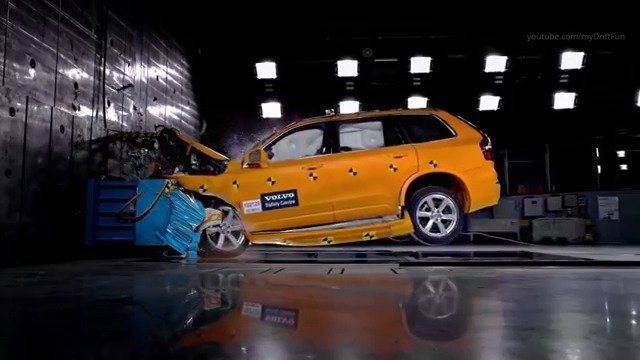 沃尔沃xc9080kmh碰撞测试zt
