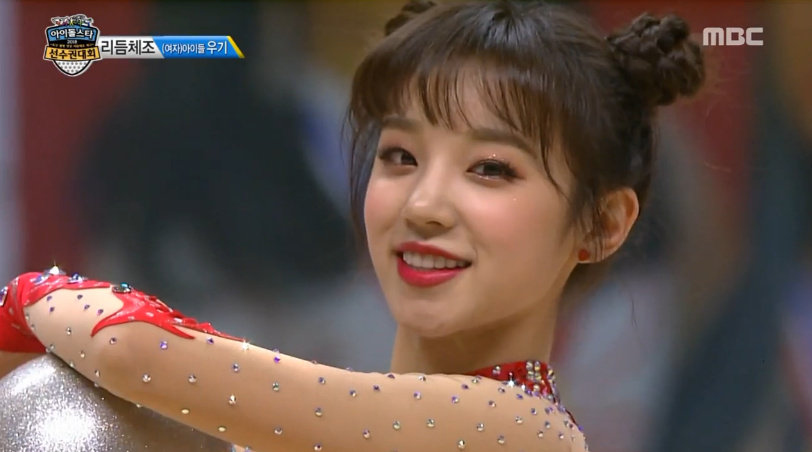 gidle宋雨琦偶像运动会带来的艺术体操是什么水平