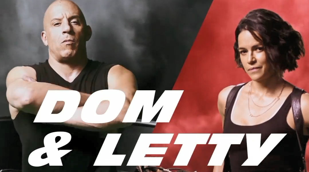 速度与激情9首曝唐老大和莱蒂角色预告片目前定档明年4月2日